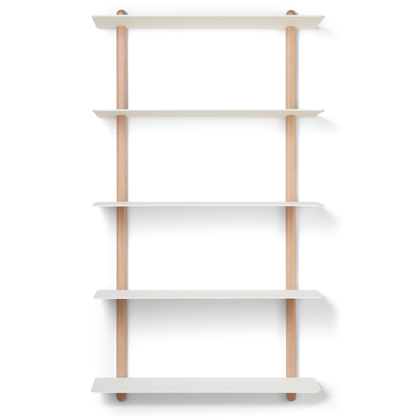 Nivo Wall Shelf Large E, Light Oak / White
