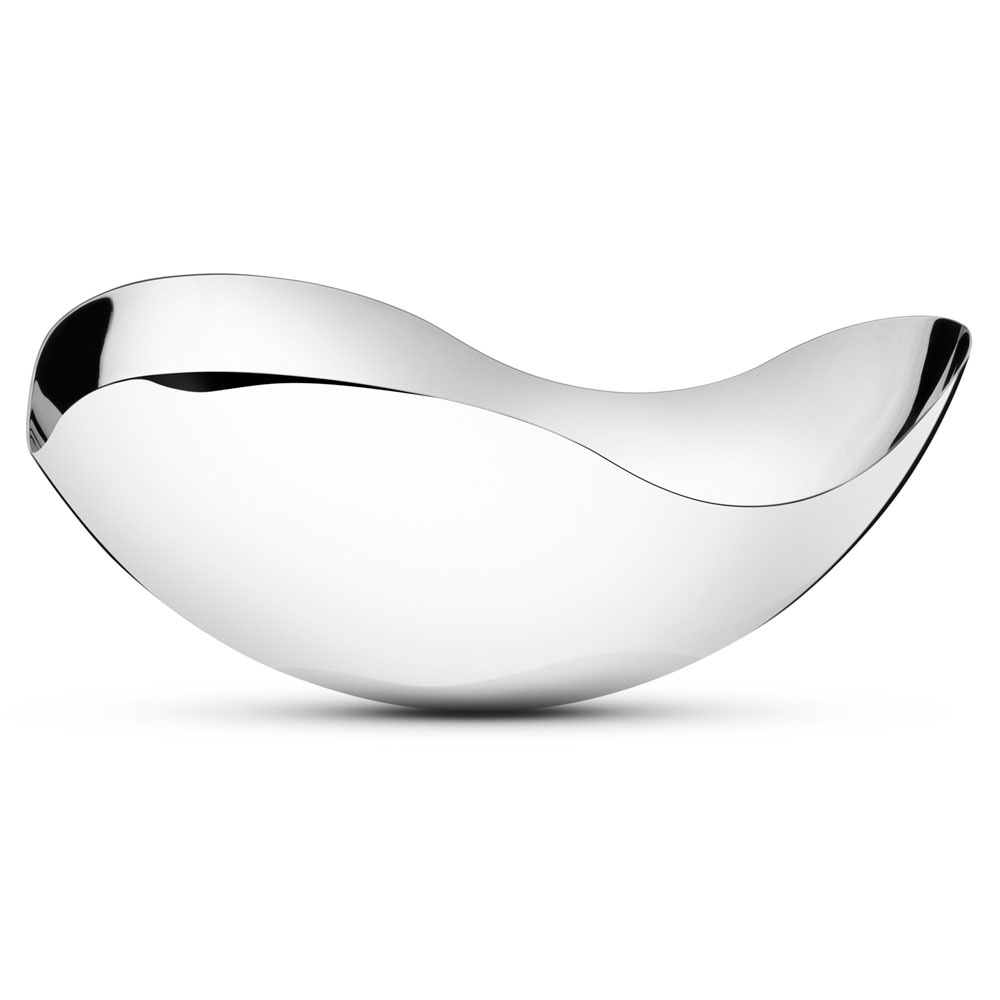 Bloom Bowl, mirror-polished steel, Large