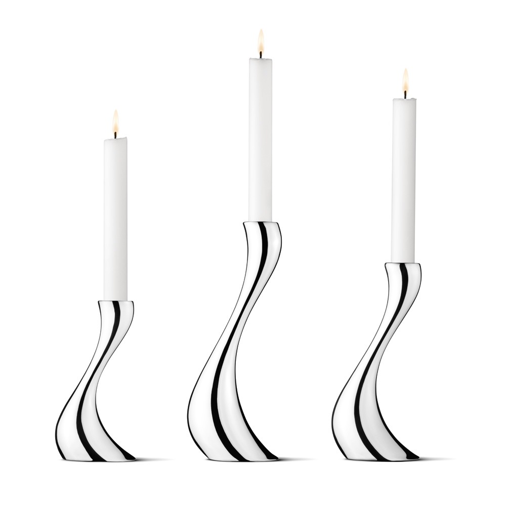 Cobra Candle Holders Set 3 Pieces, Candles Included
