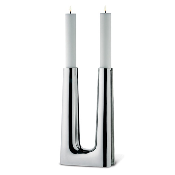 Copenhagen Candle Holder Large, Stainless Steel
