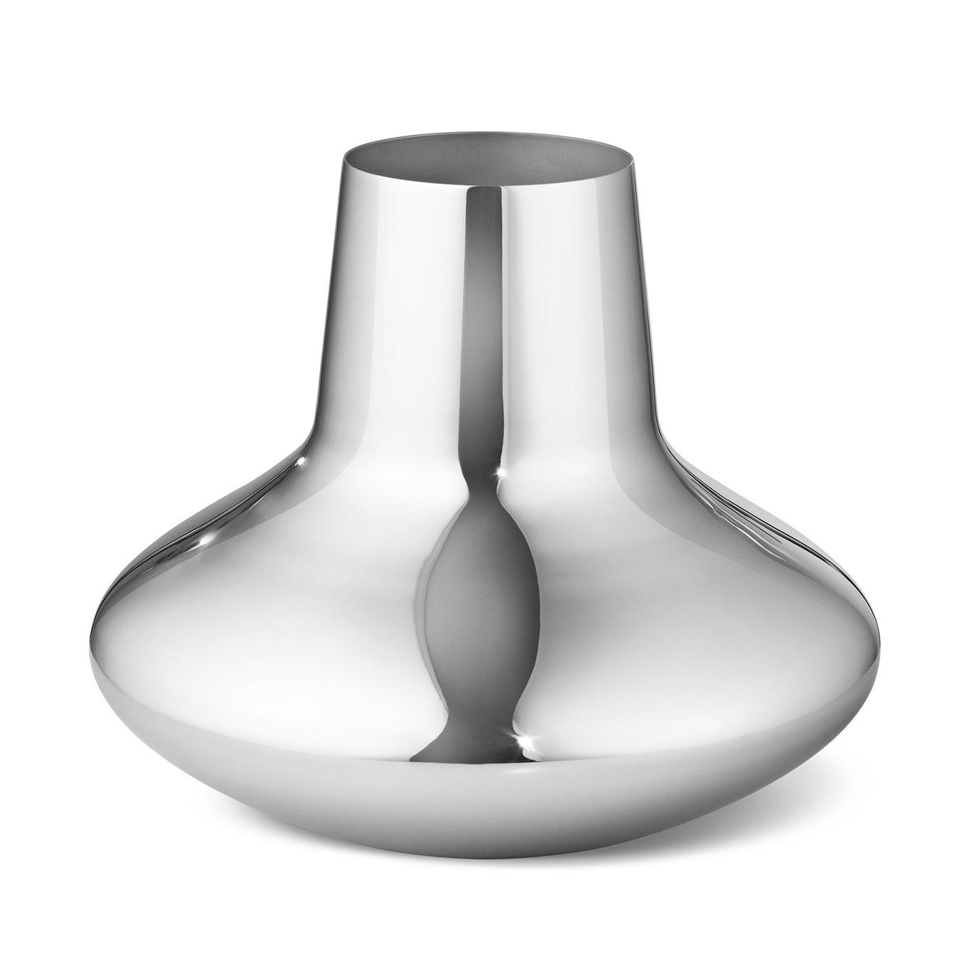 Henning Koppel Vase Medium, Stainless Steel