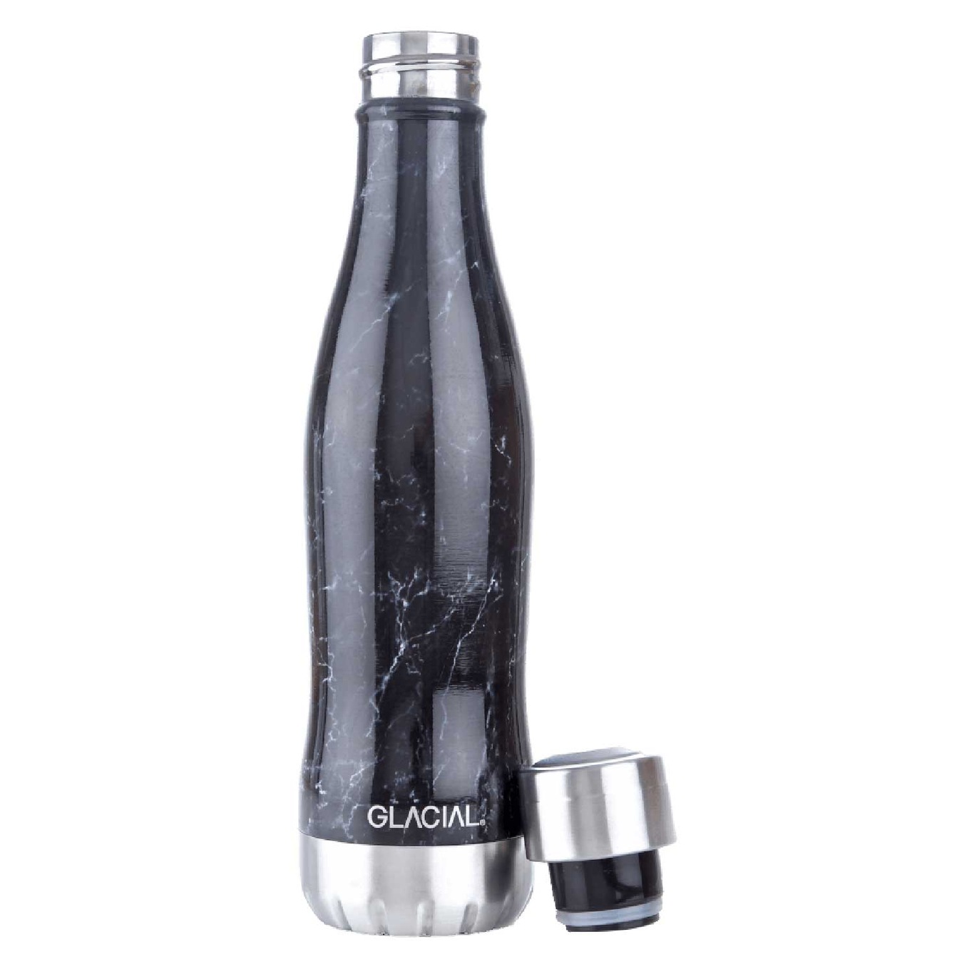Water Bottle 40 cl, Black Marble