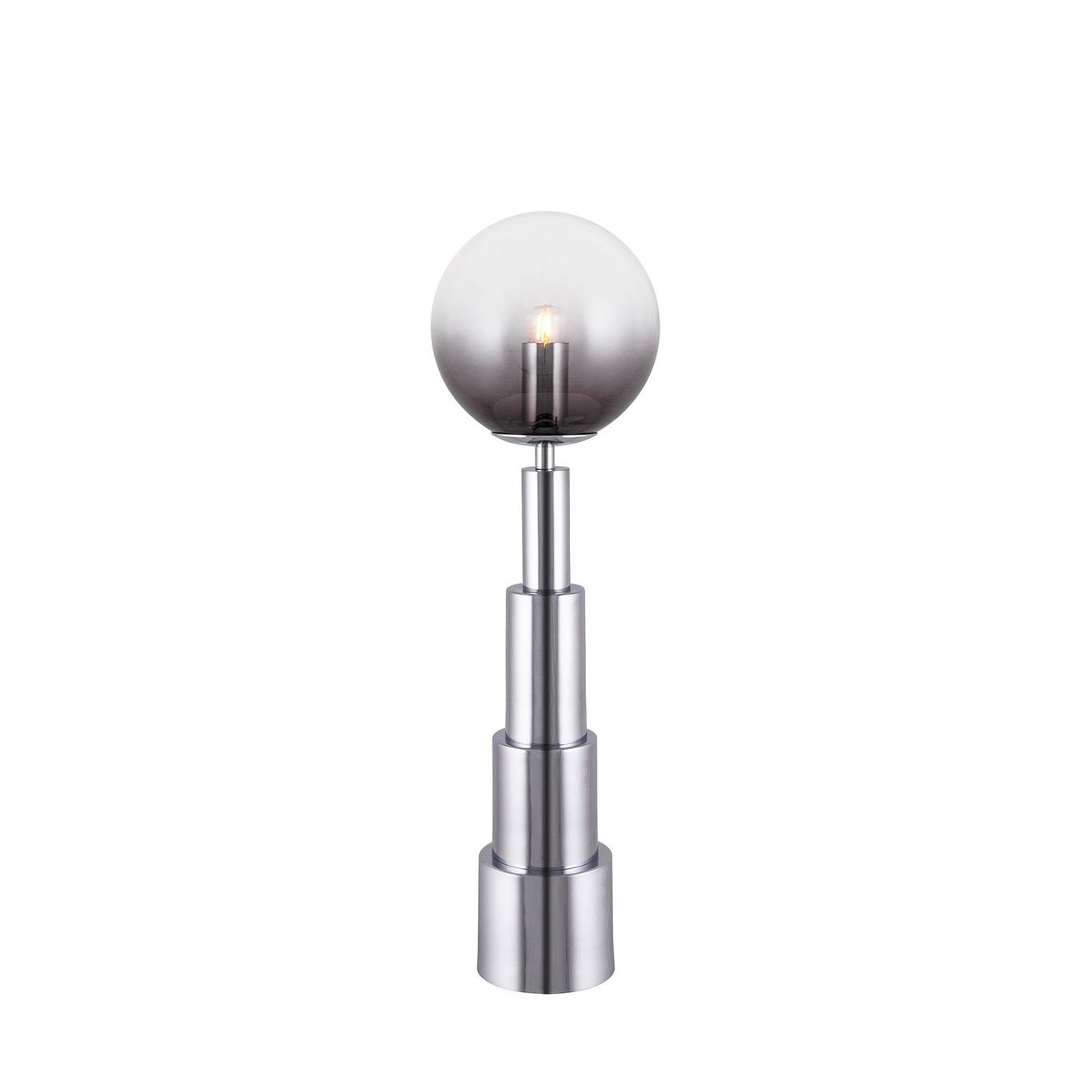 Astro 15 Table Lamp, Chrome/Smoke
