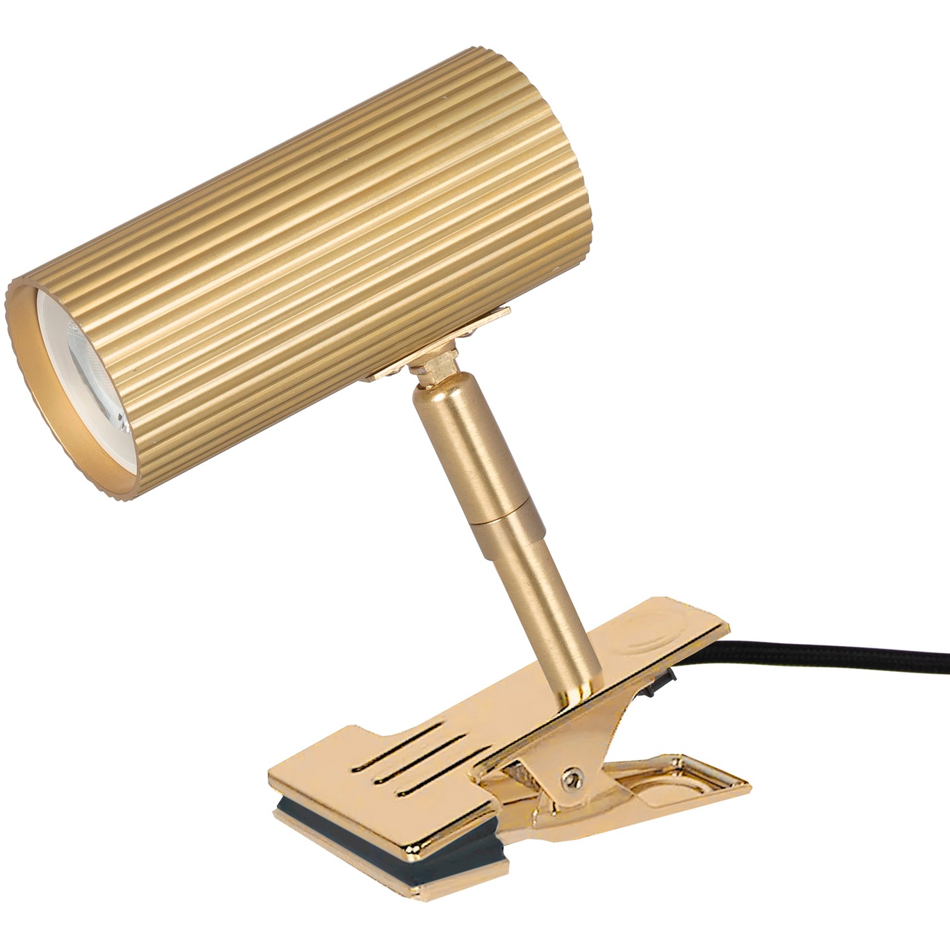 Hubble Clamp Light, Brushed brass