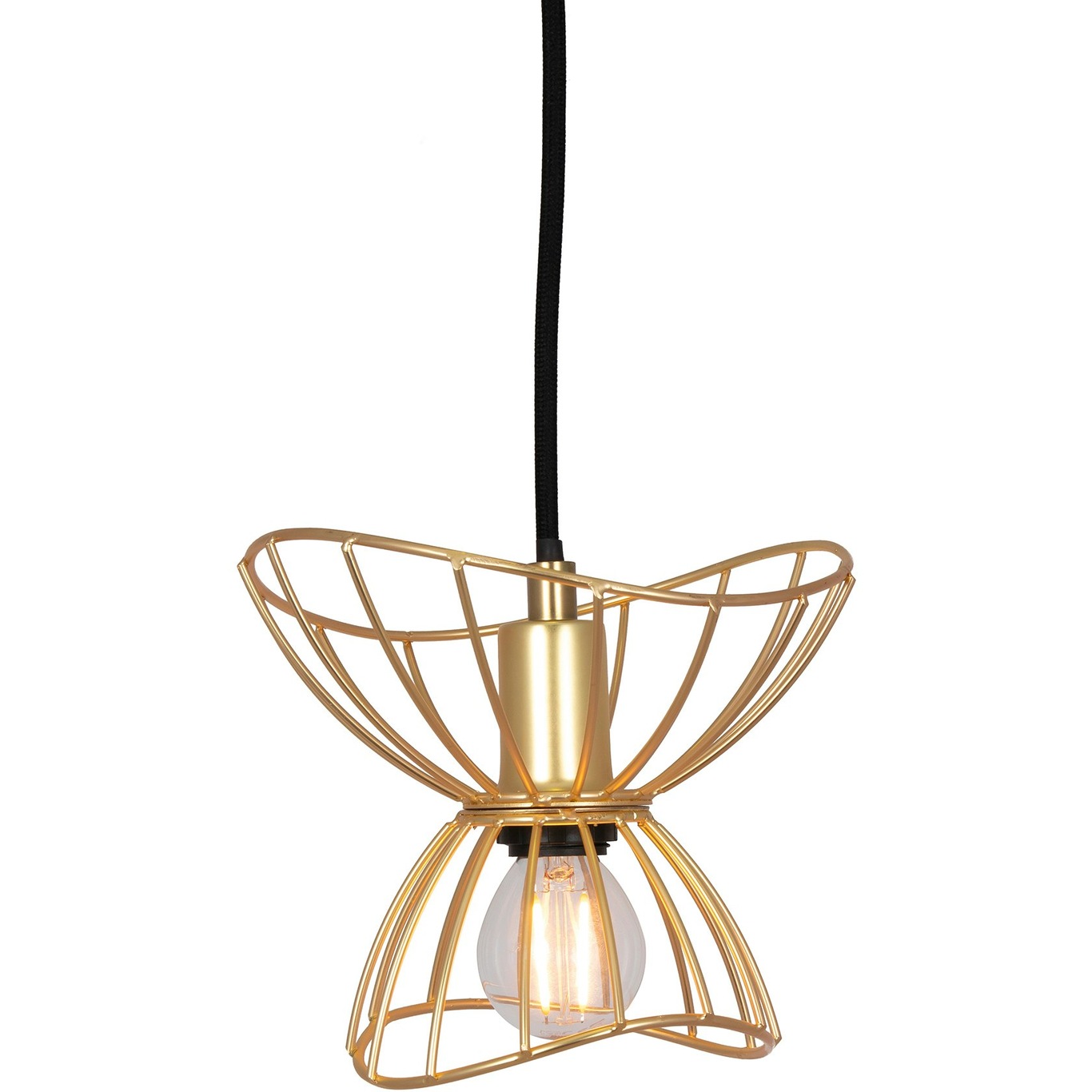 Ray 16 Pendant, Brushed brass
