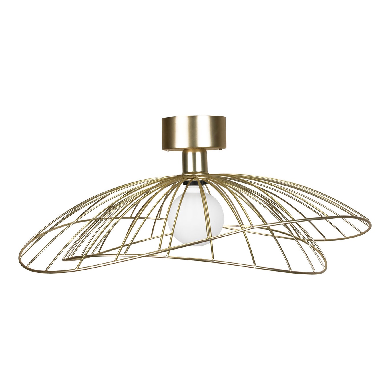 Ray Wall/Ceiling Lamp, Brushed Brass