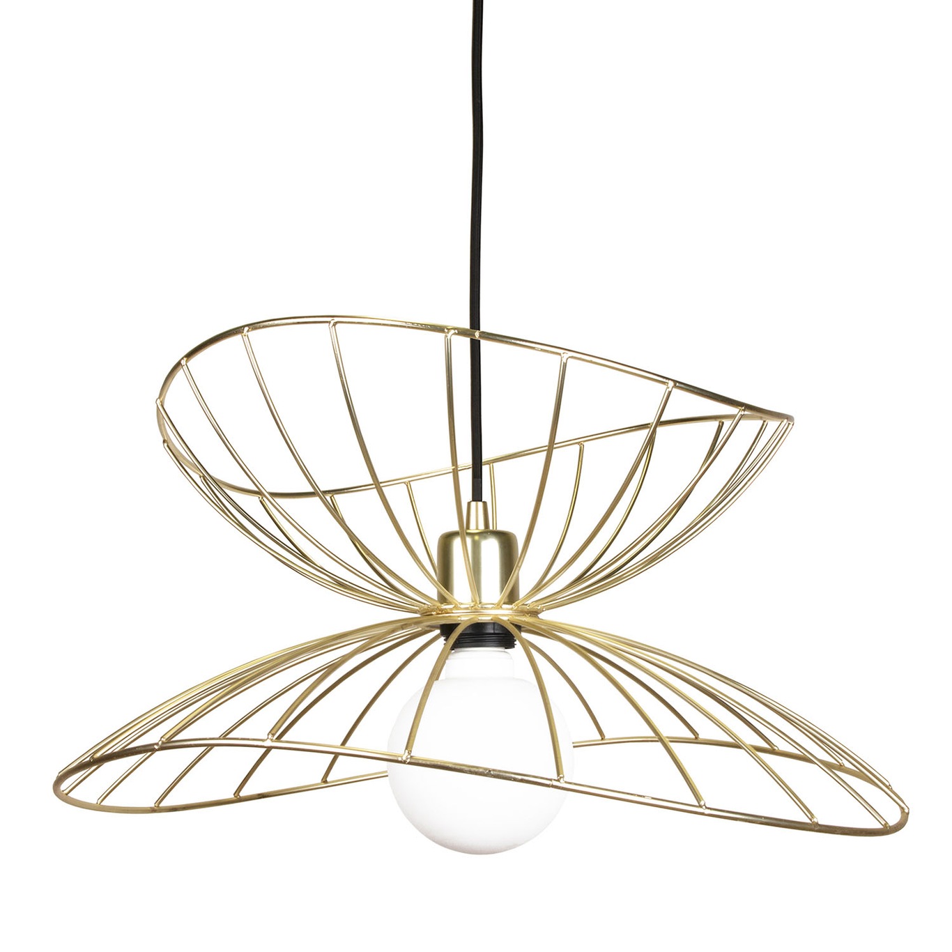 Ray 45 Pendant, Brushed Brass