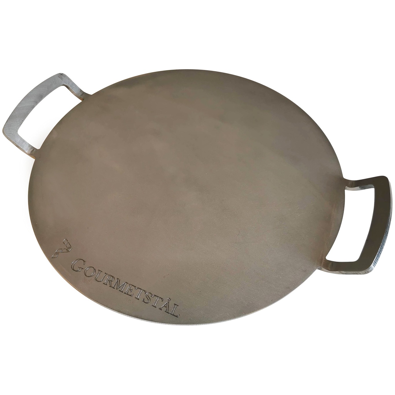 Steel Griddle Round With Handle, 33 cm