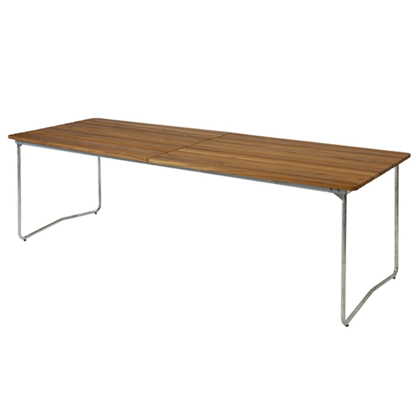 B31 Table 92x230 cm, Untreated Teak / Hot Galvanized Steel