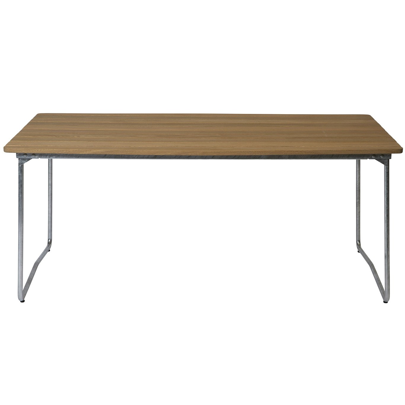 B31 Table 92x170 cm, Oiled Oak / Hot Galvanized Steel