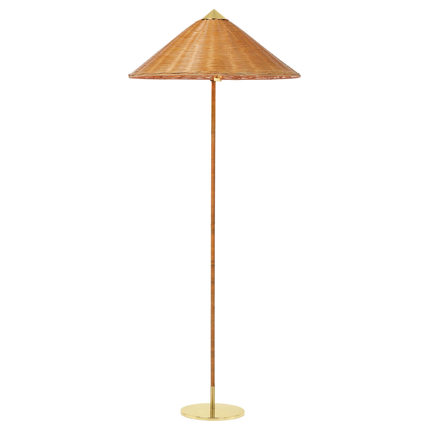 9602 Floor Lamp, Wicker Willow