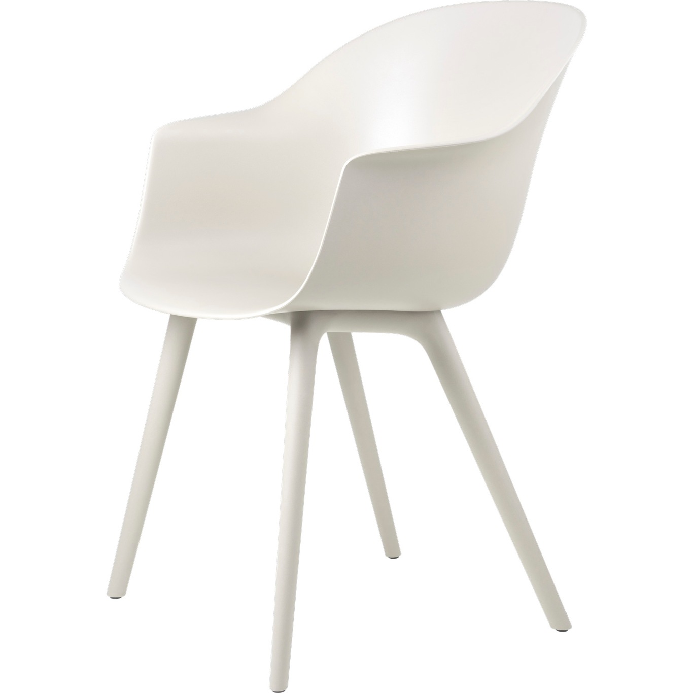 Bat Chair Plastic, Alabaster White