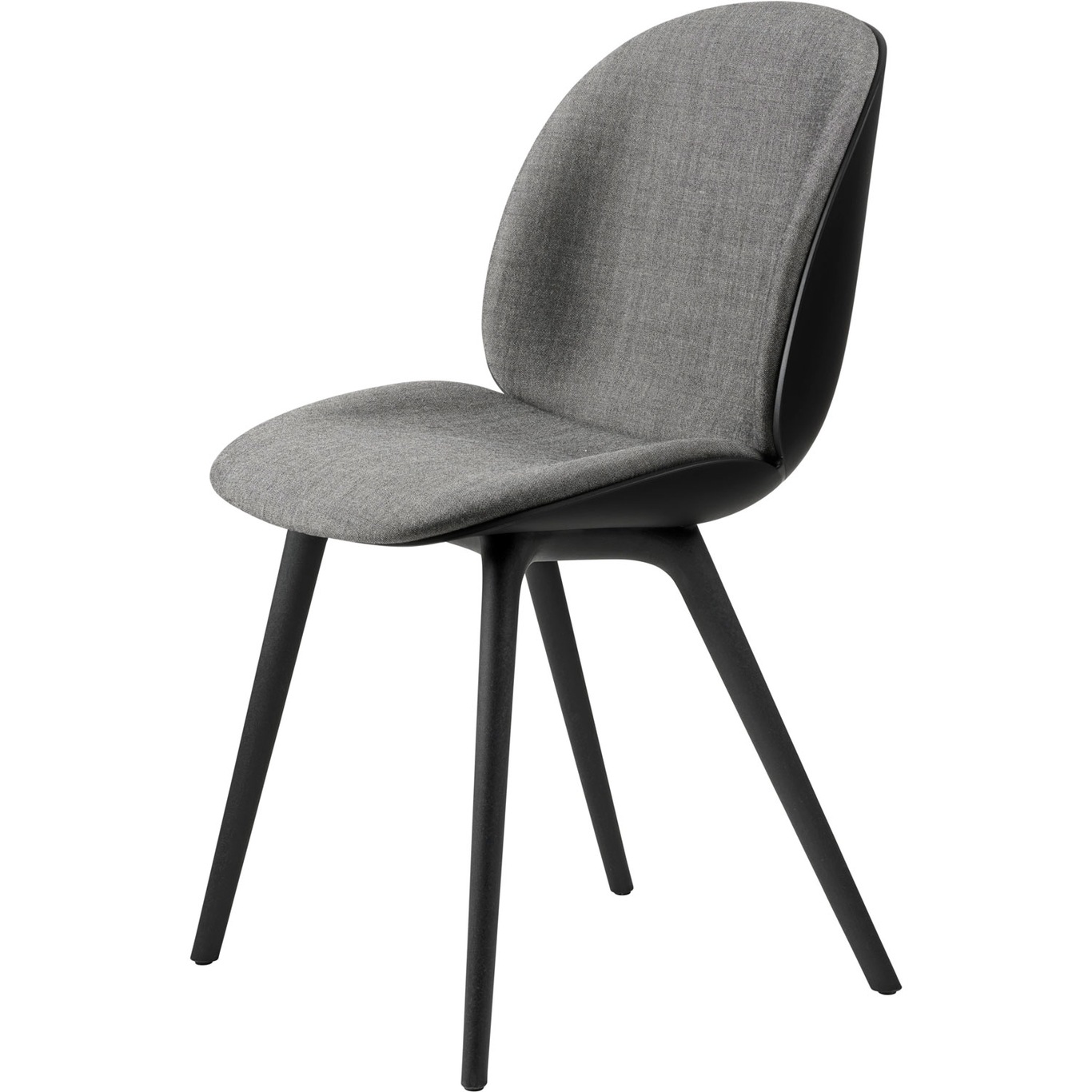 Beetle Chair Upholstered Front / Plastic Base, Remix 3 152