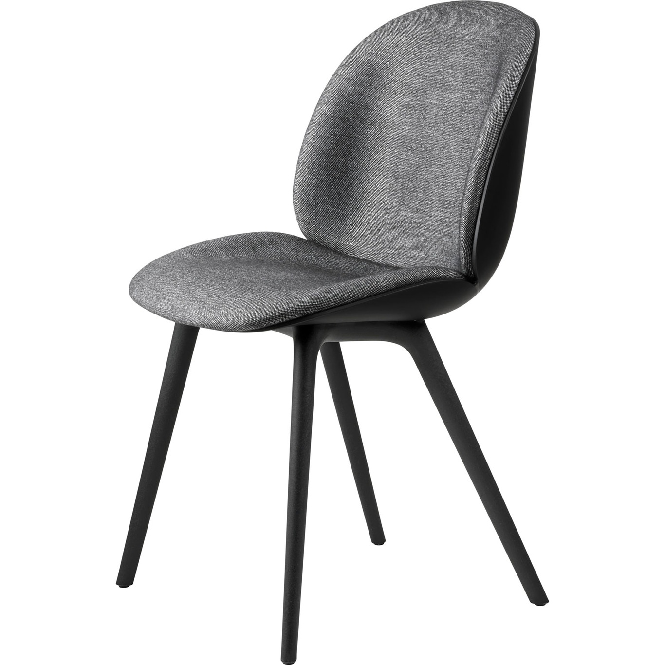 Beetle Chair Upholstered Front / Plastic Base, Plain 0023