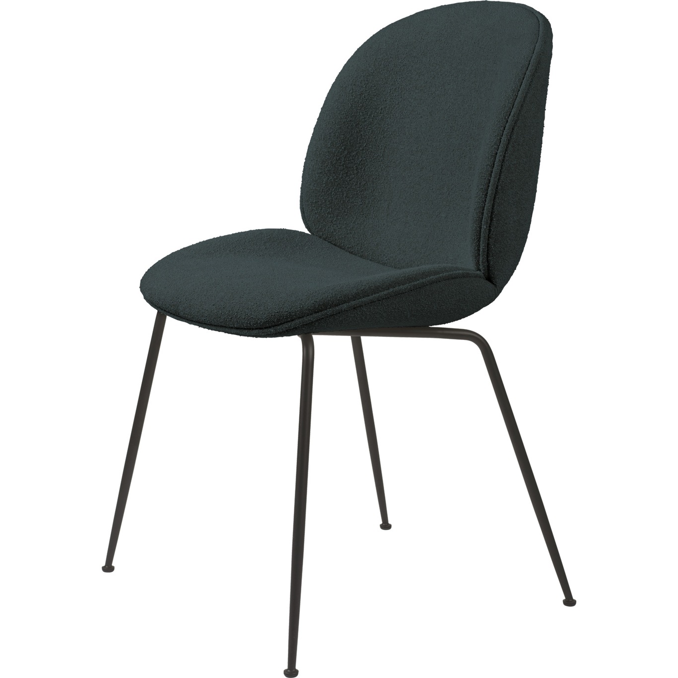 Beetle Dining Chair, Black, PG2, Li.Bouclé 0028