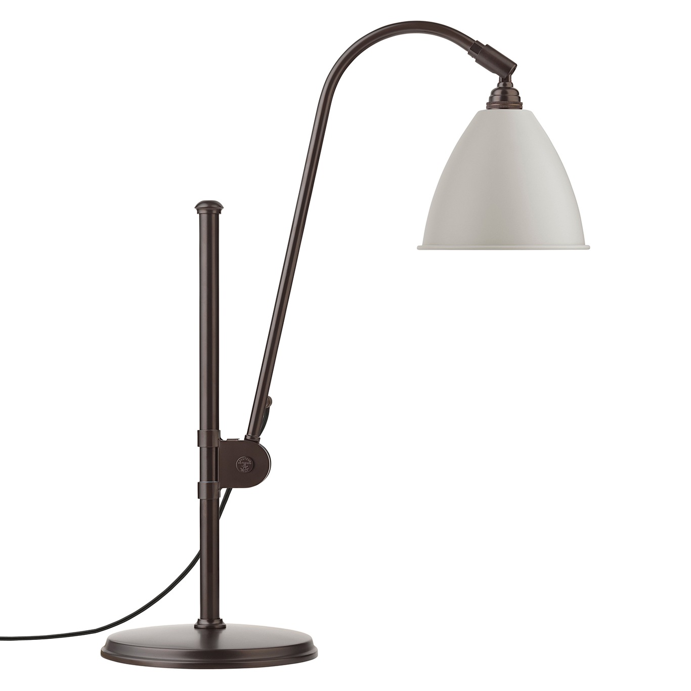 Bestlite BL1 Table Lamp, Black Brass/Classic White