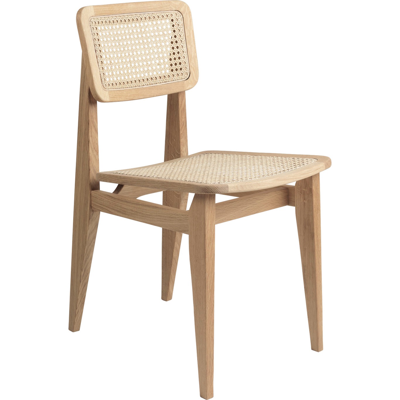 C-Chair Dining Chair, Oiled oak / Cane
