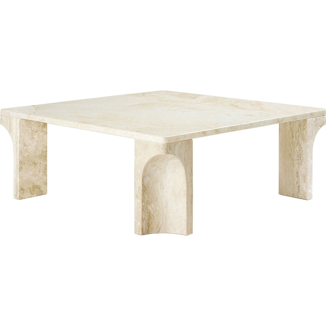 Doric Coffee Table Neutral White, 80x80 cm