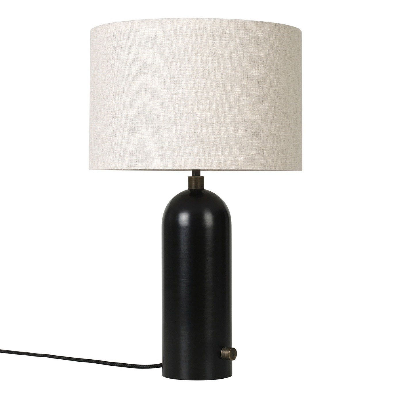 Gravity Table Lamp Small, Black Steel / Canvas