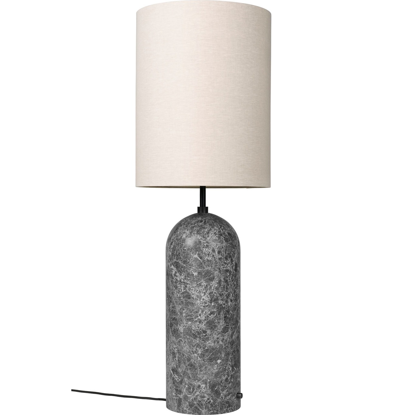 Gravity XL Floor Lamp High, Grey Marble / Canvas