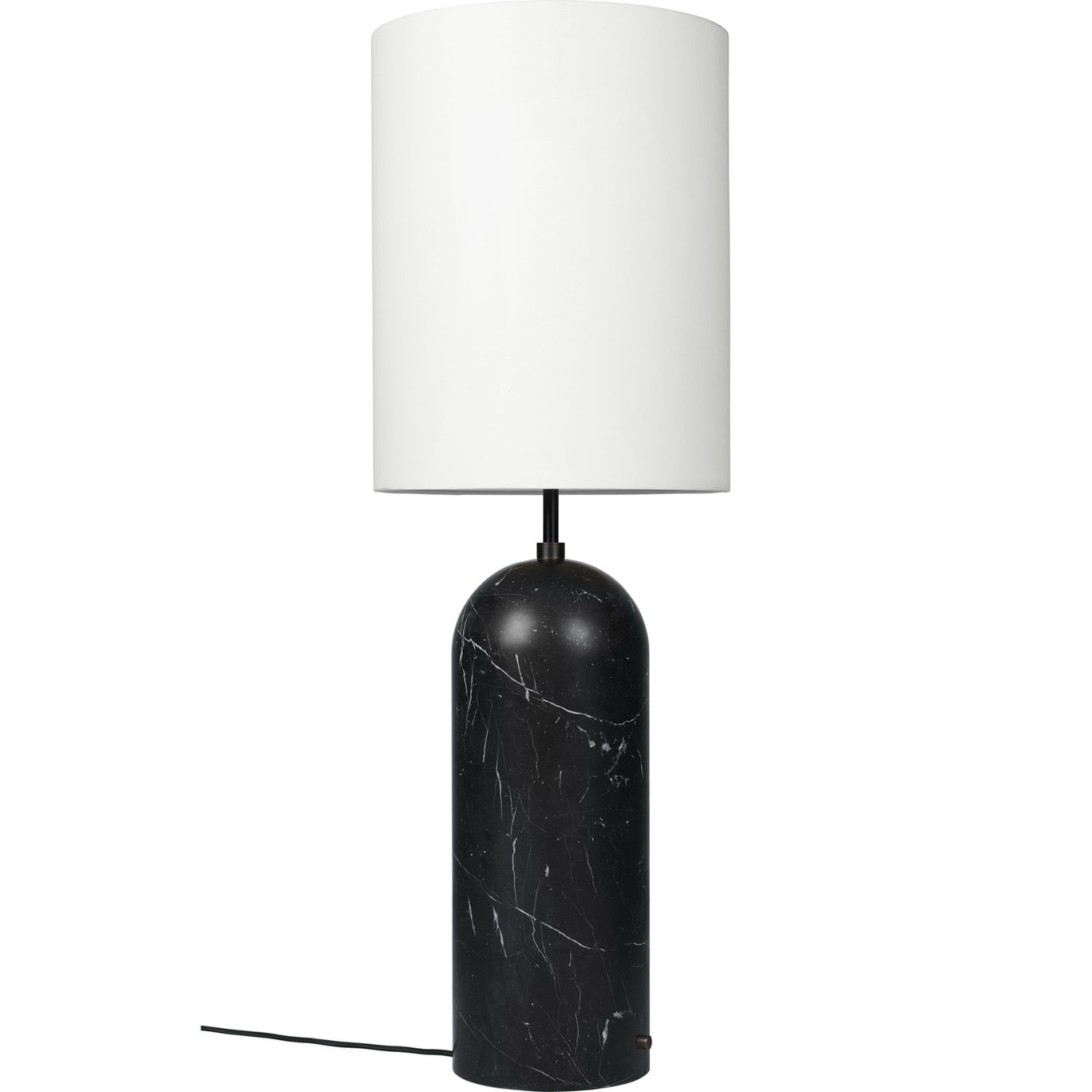 Gravity XL Floor Lamp High, Black Marble / White