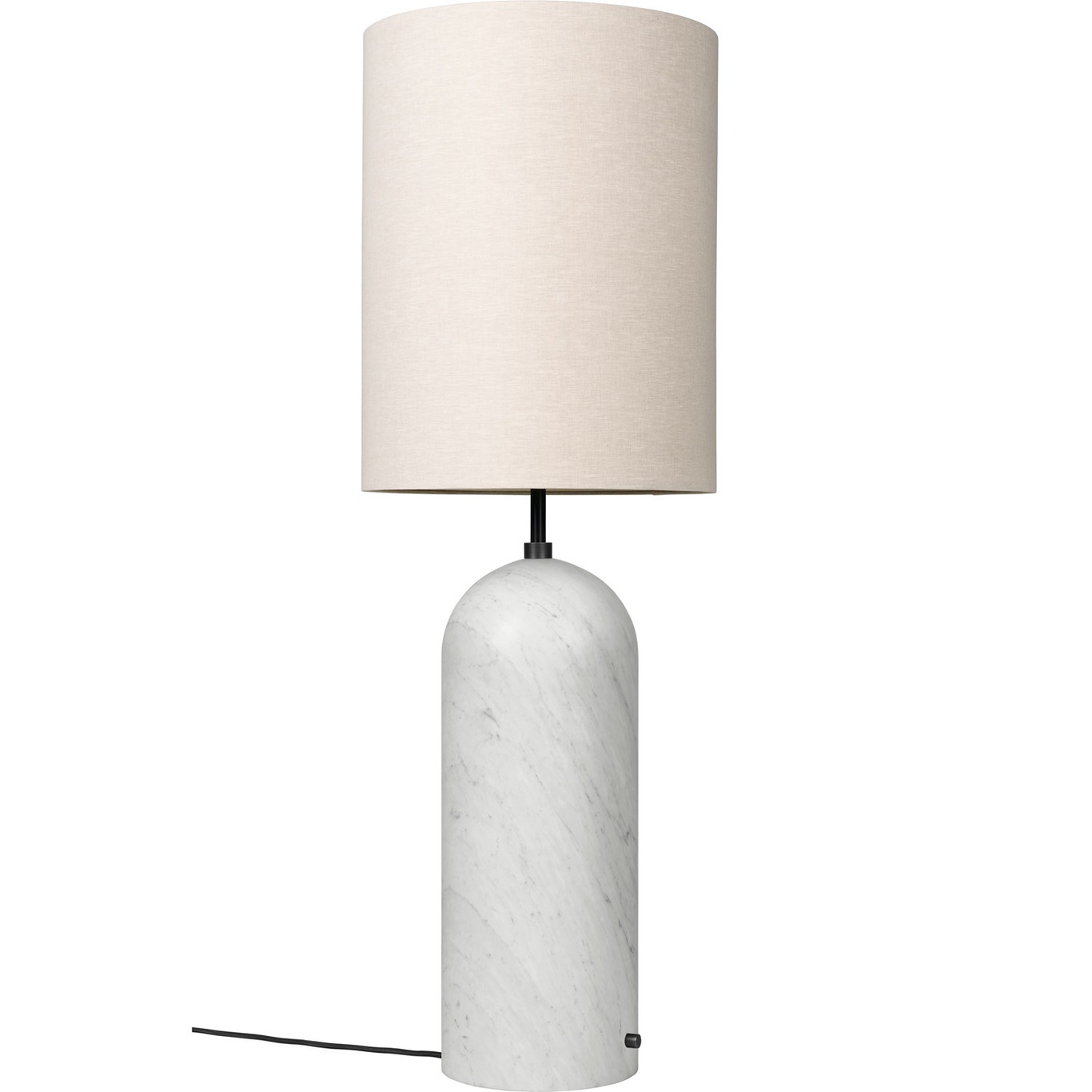 Gravity XL Floor Lamp High, White Marble / Canvas