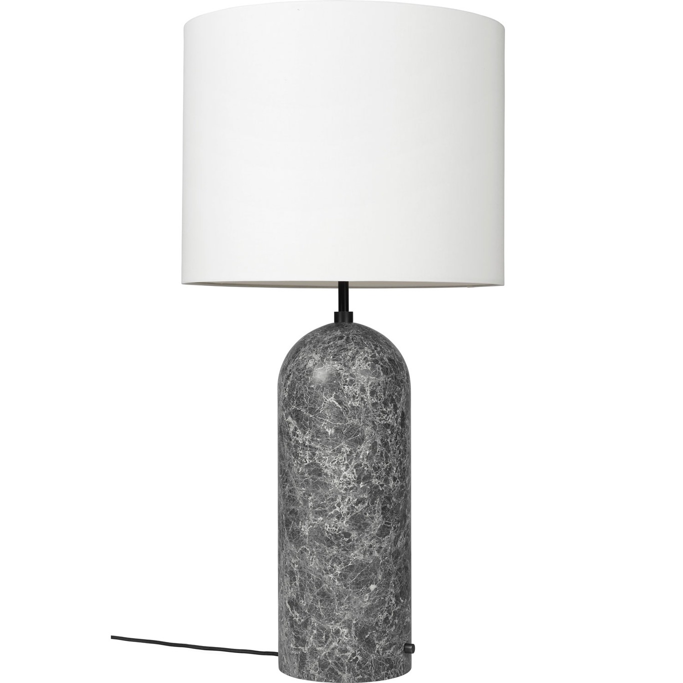Gravity XL Floor Lamp Low, Grey Marble / White