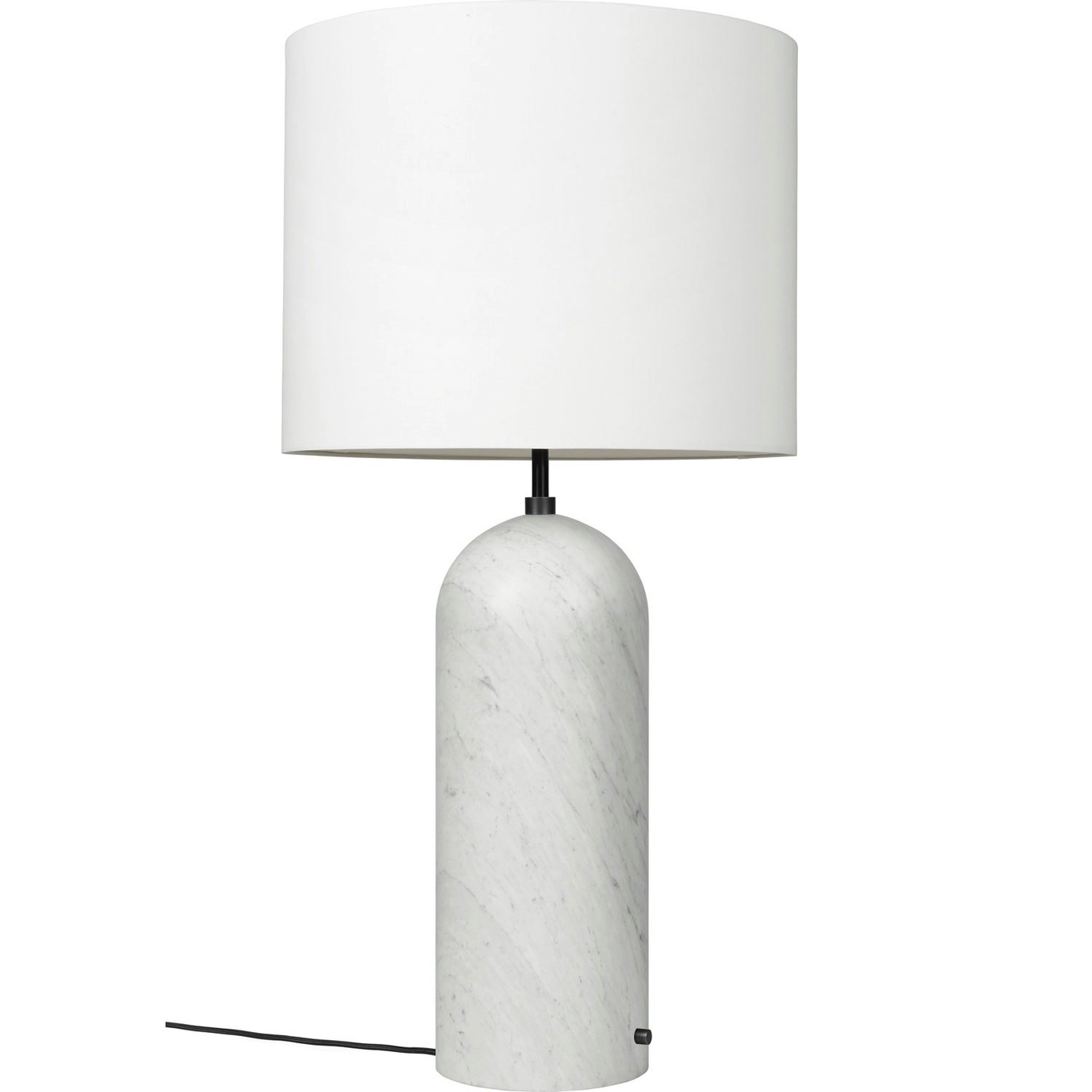 Gravity XL Floor Lamp Low, White Marble / White
