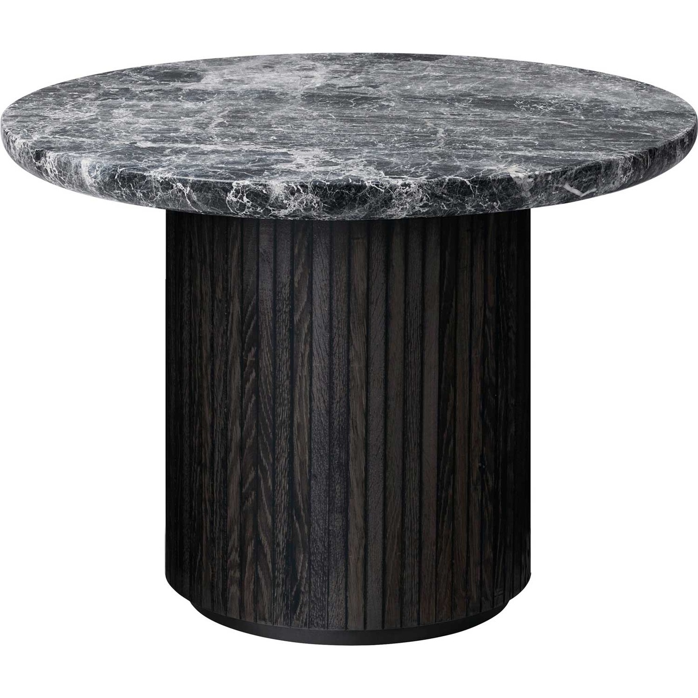 Moon Coffee Table Round Ø60 x H45, Brown Black / Grey Marble