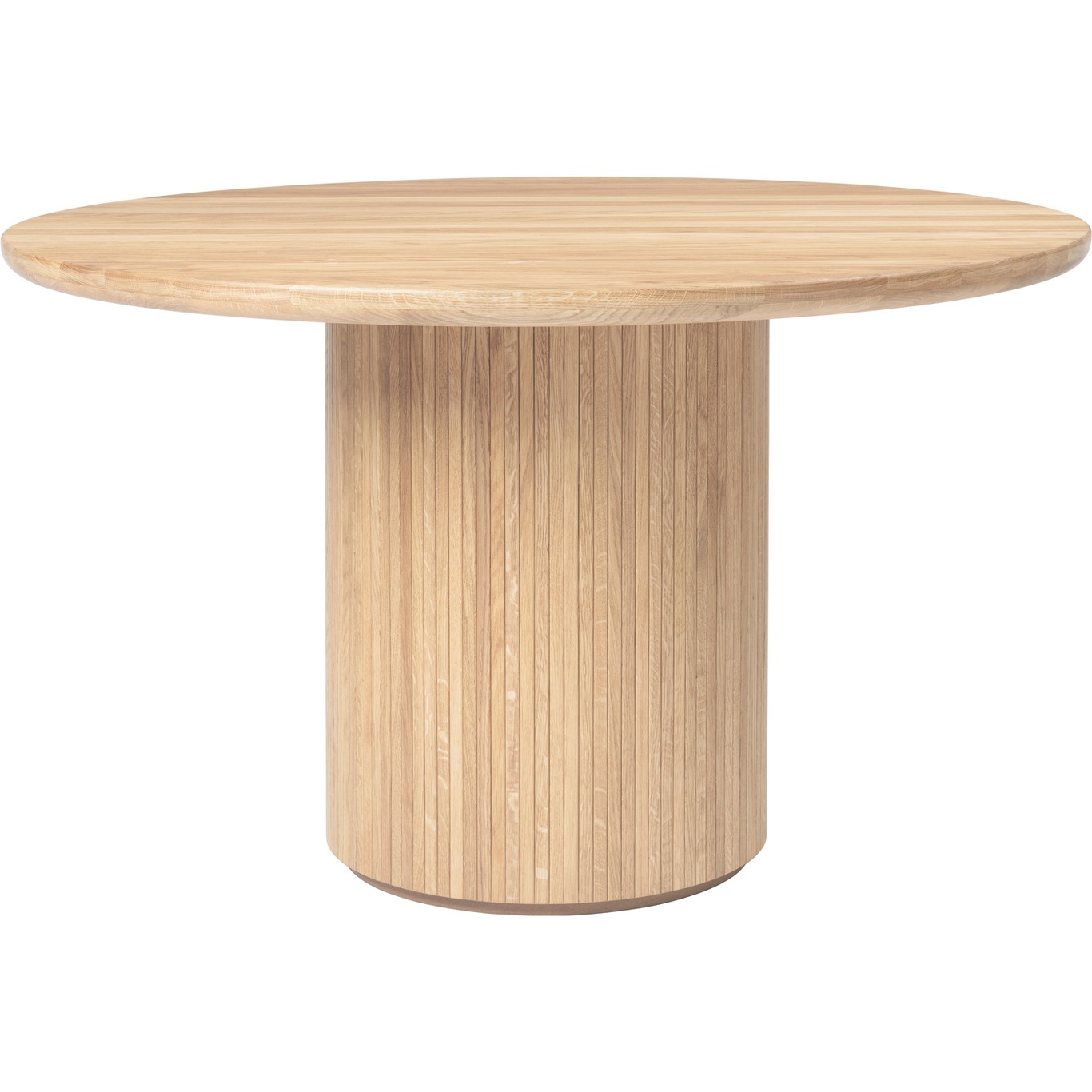 Moon Dining Table Round Ø150 H73, Solid Soaped Oak