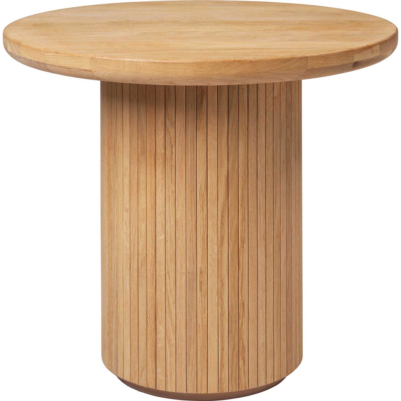 Moon Lounge Table Round Ø60 x H55 cm, Solid Oiled Oak