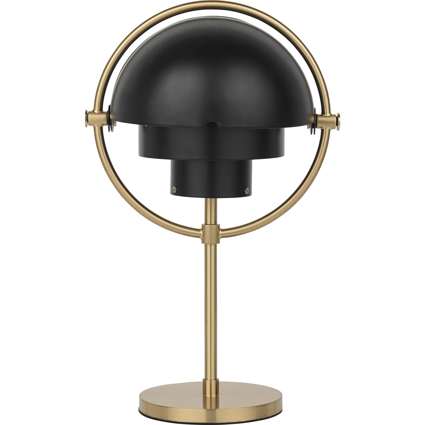 Multi-Lite Table Lamp Portable, Brass / Black Semi Matte
