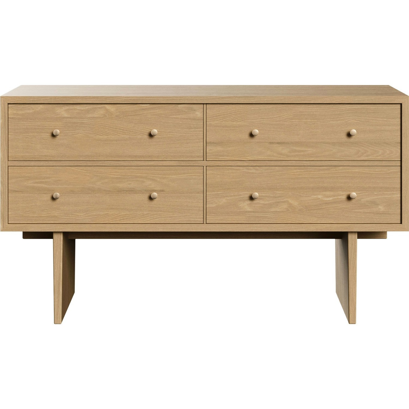 Private Sideboard 160x45x90 cm, Light Stained Oak