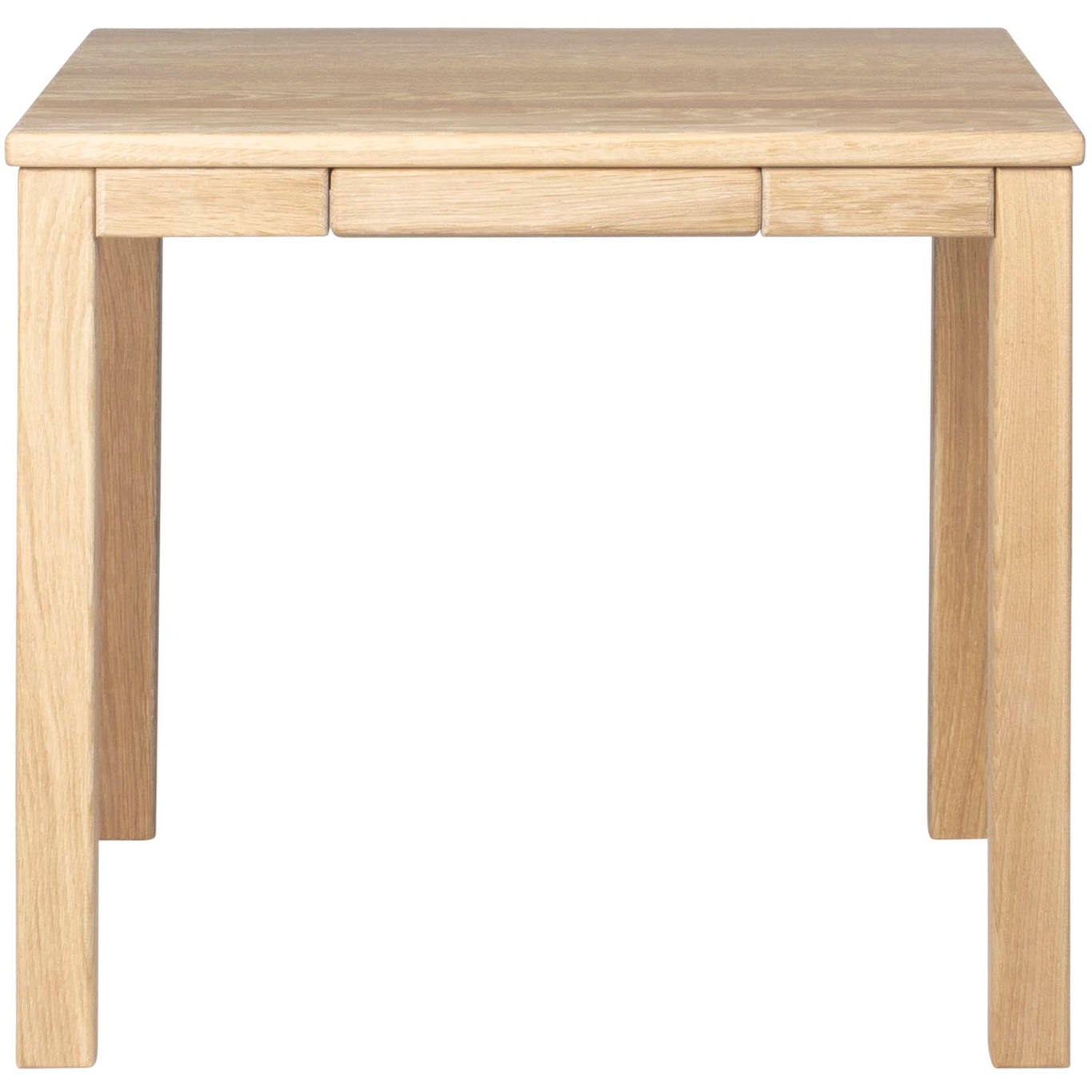 Klassik 2B Side Table With Drawer, 60x60 cm, Oiled Oak