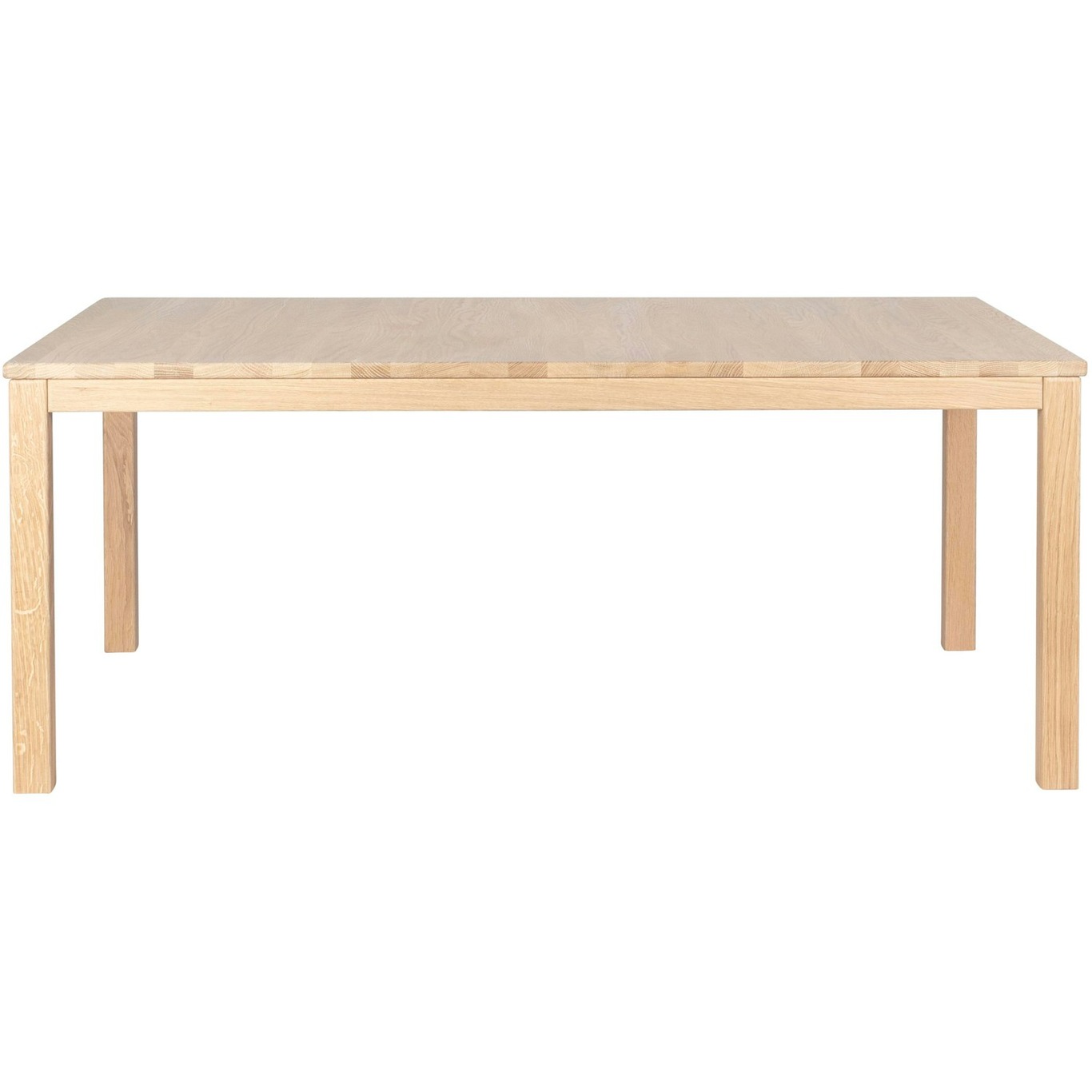 Klassik 6B Coffee Table With Drawer, 85x130 cm, White Oiled Oak