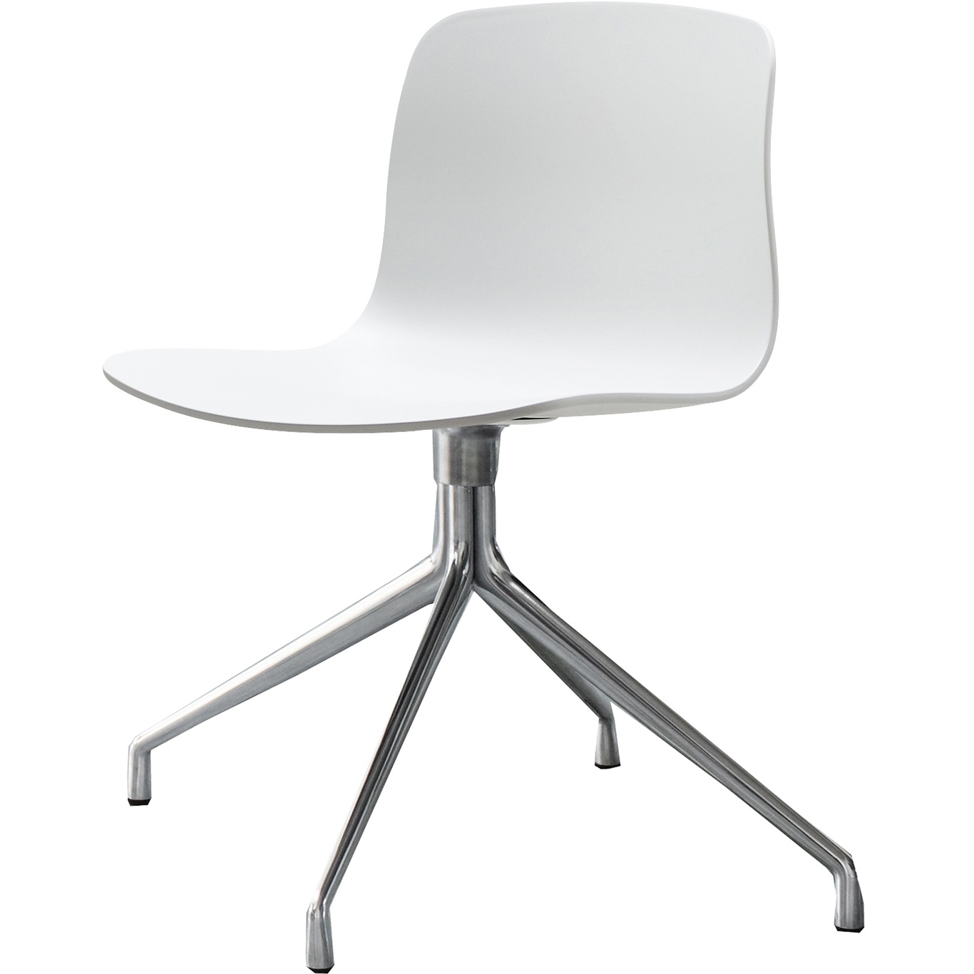 AAC 10 Chair, Swivel Base  Aluminium / White