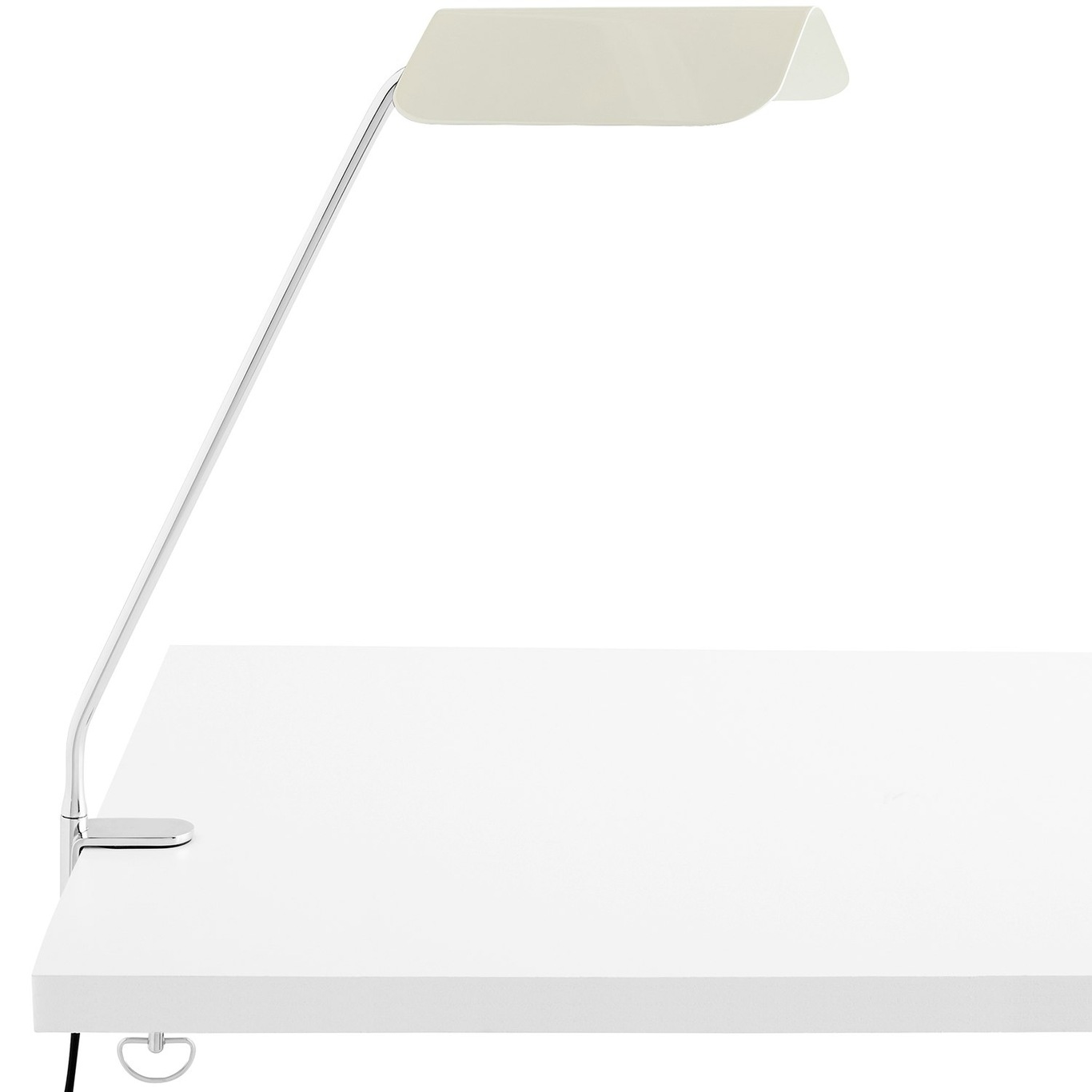 Apex Desk Lamp With Clamp, Oyster White