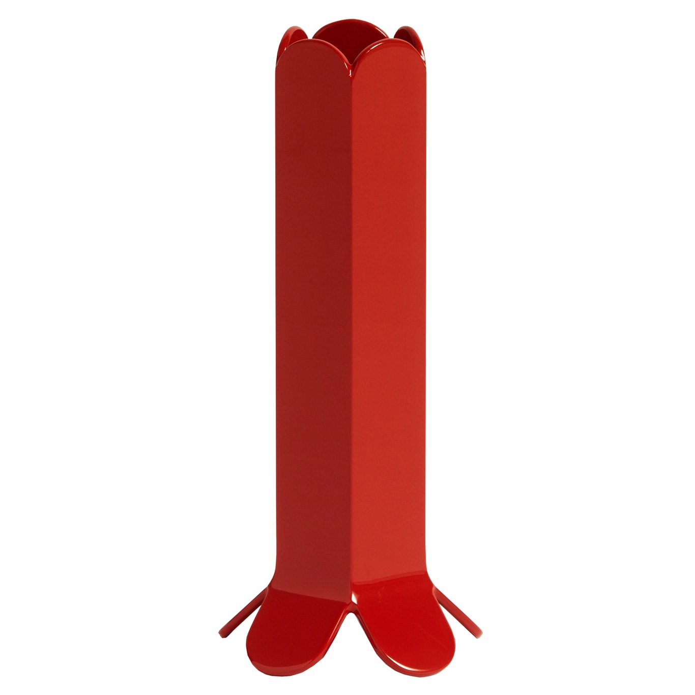 Arcs Candlestick h:13 cm, Red