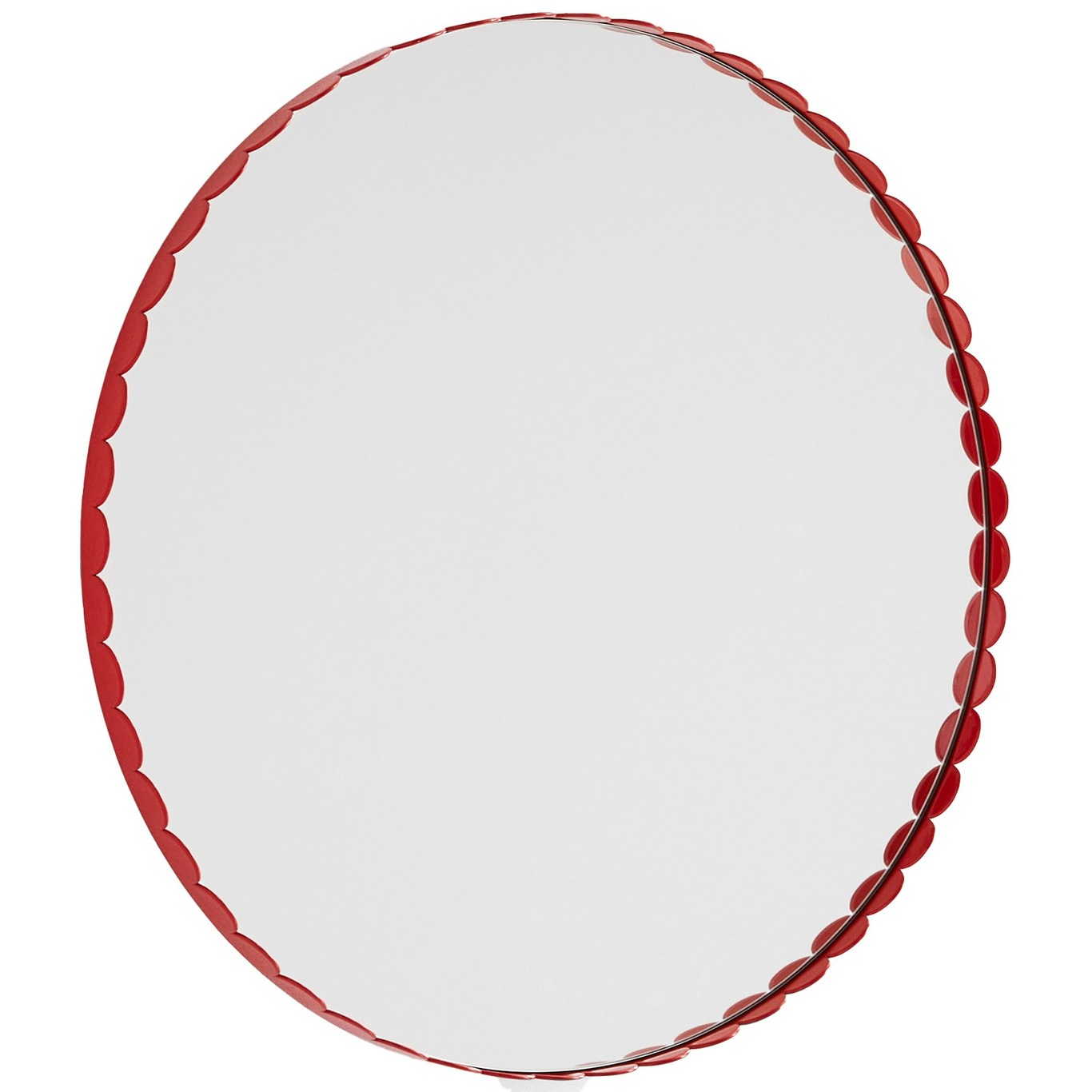 Arcs Mirror Ø60 cm, Red