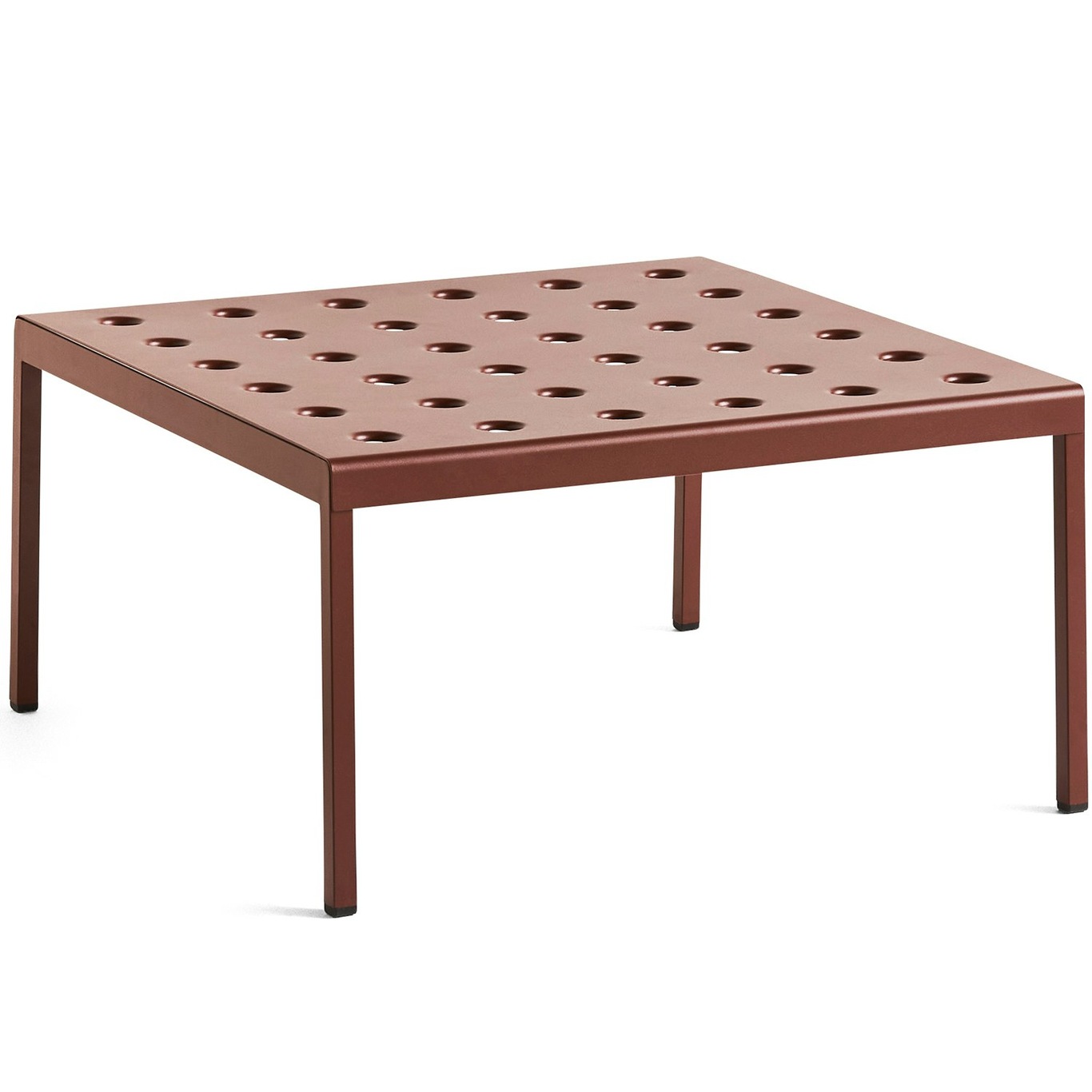 Balcony Lounge Table 75x76 cm, Iron Red