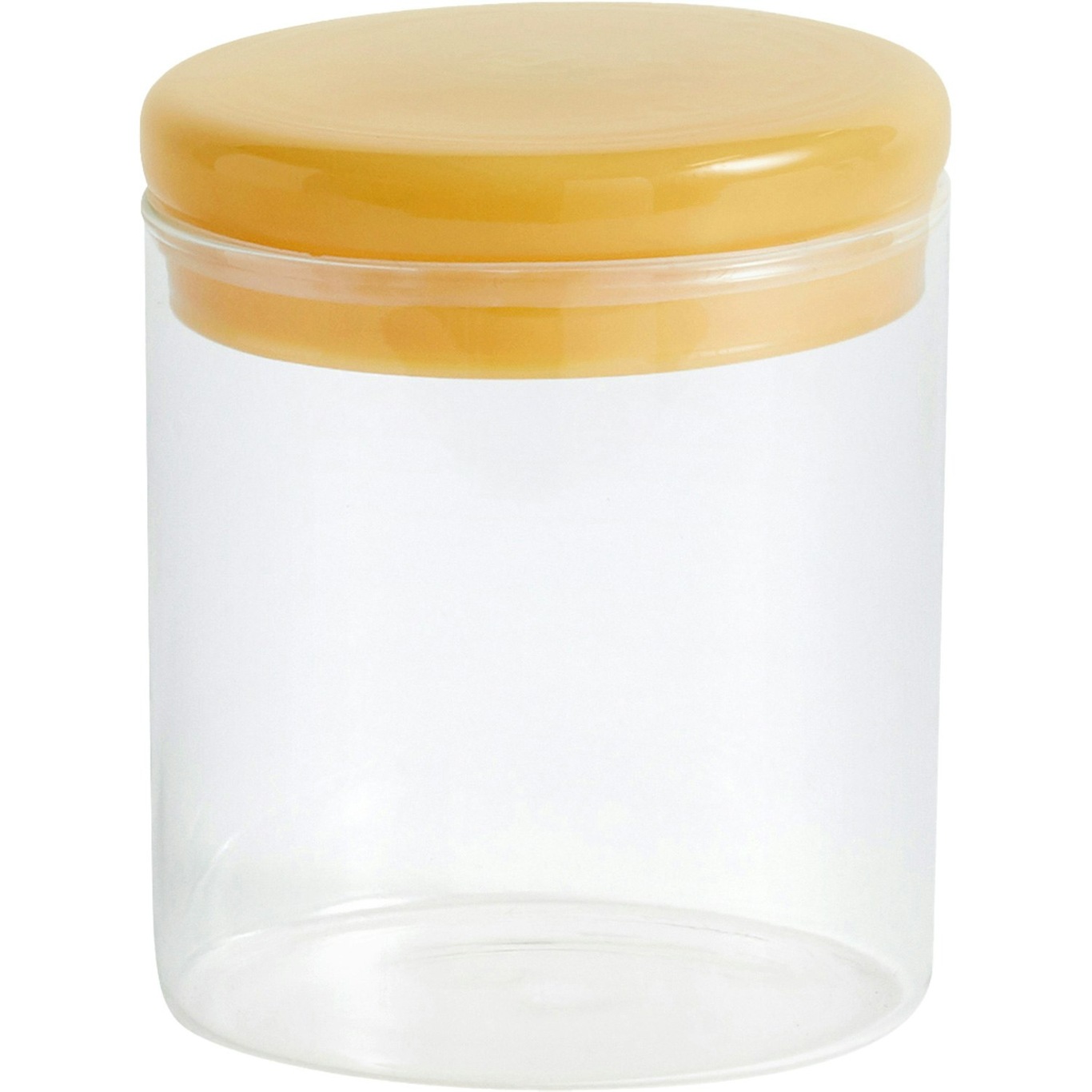Borosilicate Jar M Ø10x12 cm, Clear/Yellow