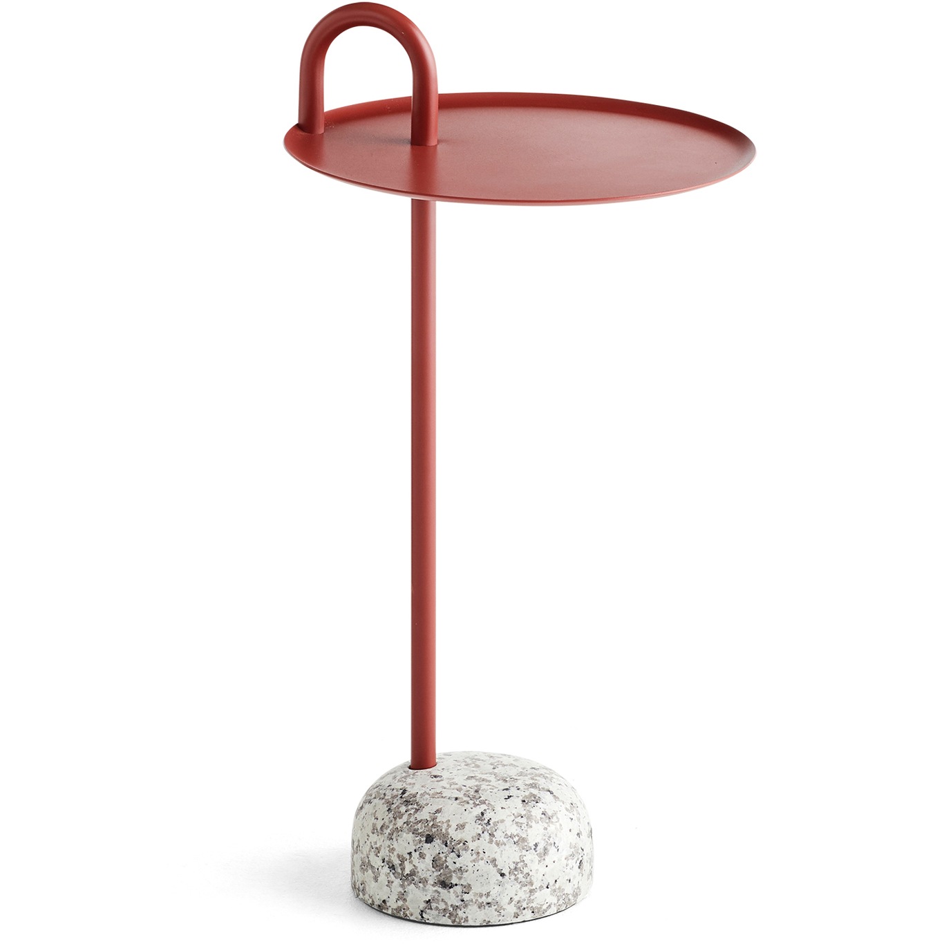 Bowler Side Table, Tile Red