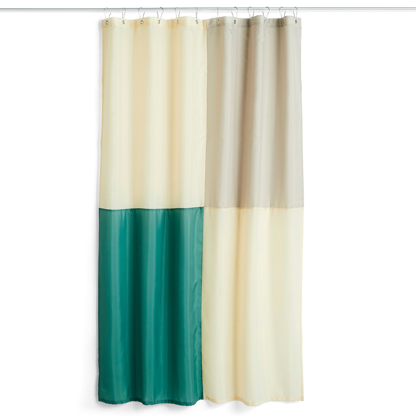 Check Shower Curtain 180x200 cm, Green
