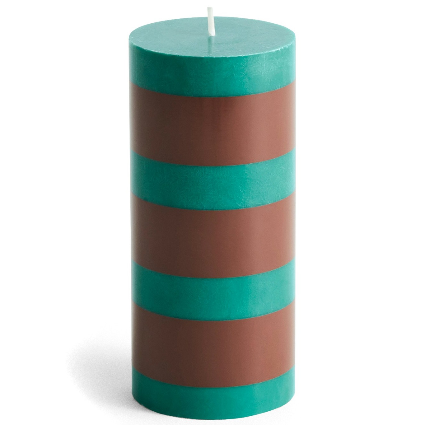 Column Pillar Candle S, Brown / Green