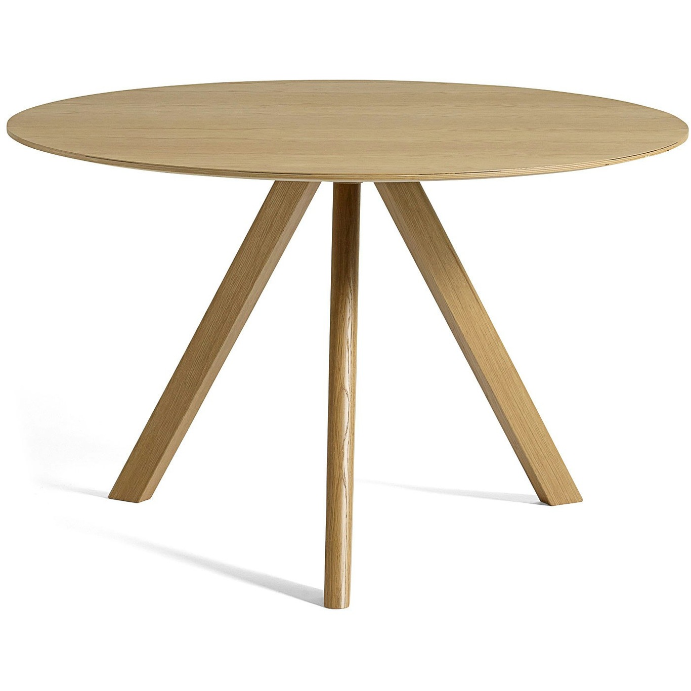 CPH 20 Table  Ø120x74 cm, Water Based Lacquered Oak