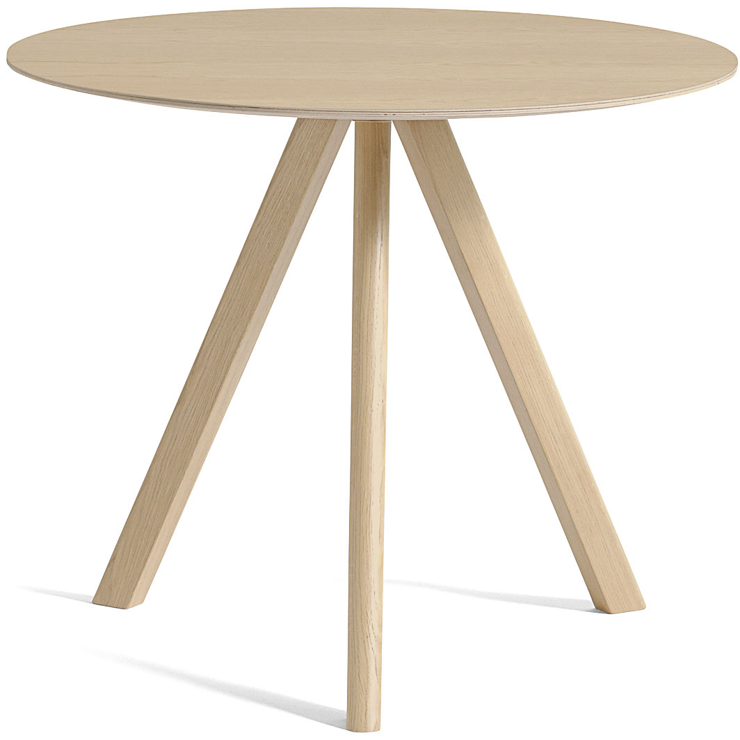 CPH 20 Table Ø90x74 cm, Water Based Lacquered Oak