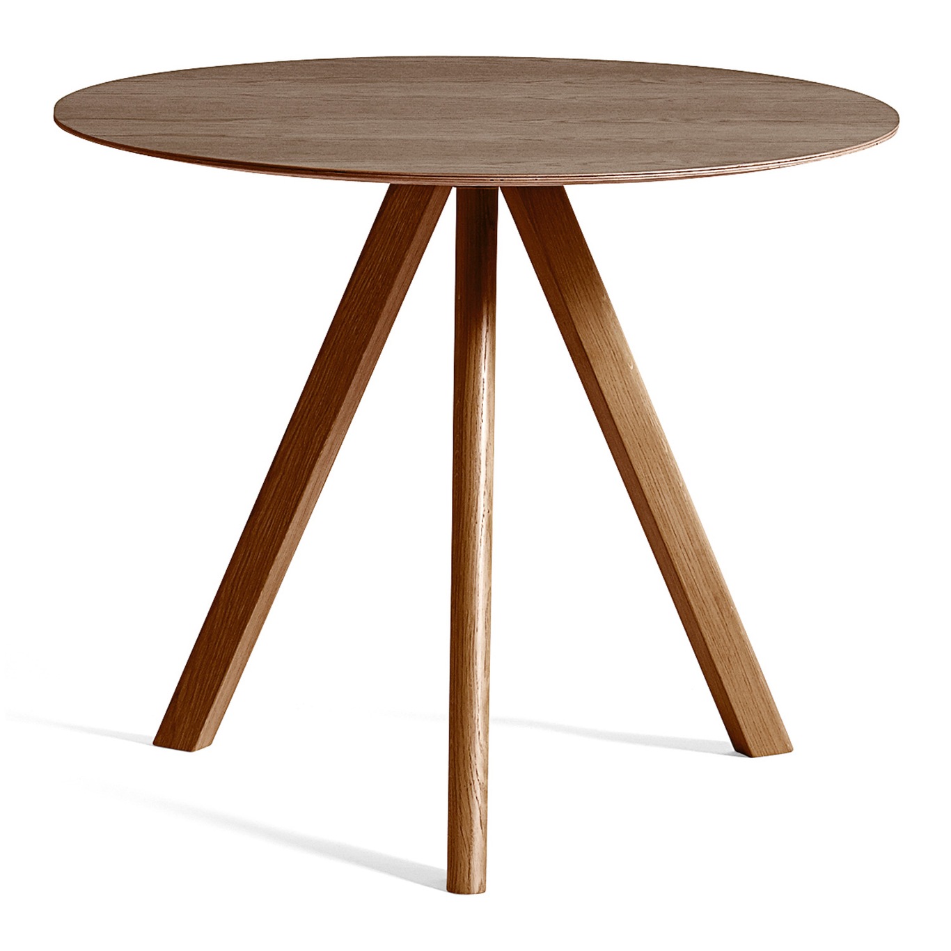 CPH 20 Table Ø90x74 cm, Water based lacquered Walnut