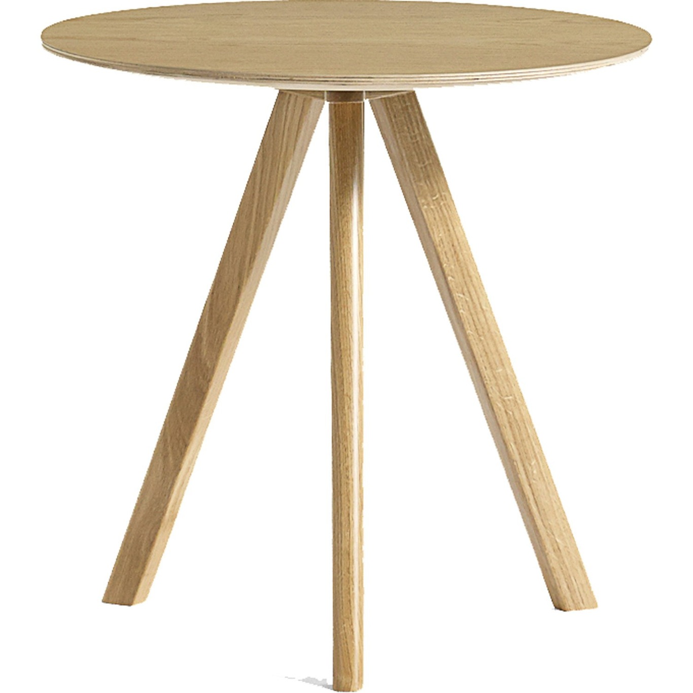 CPH 20 Side Table Ø50x49 cm, Water-based Lacquered Oak