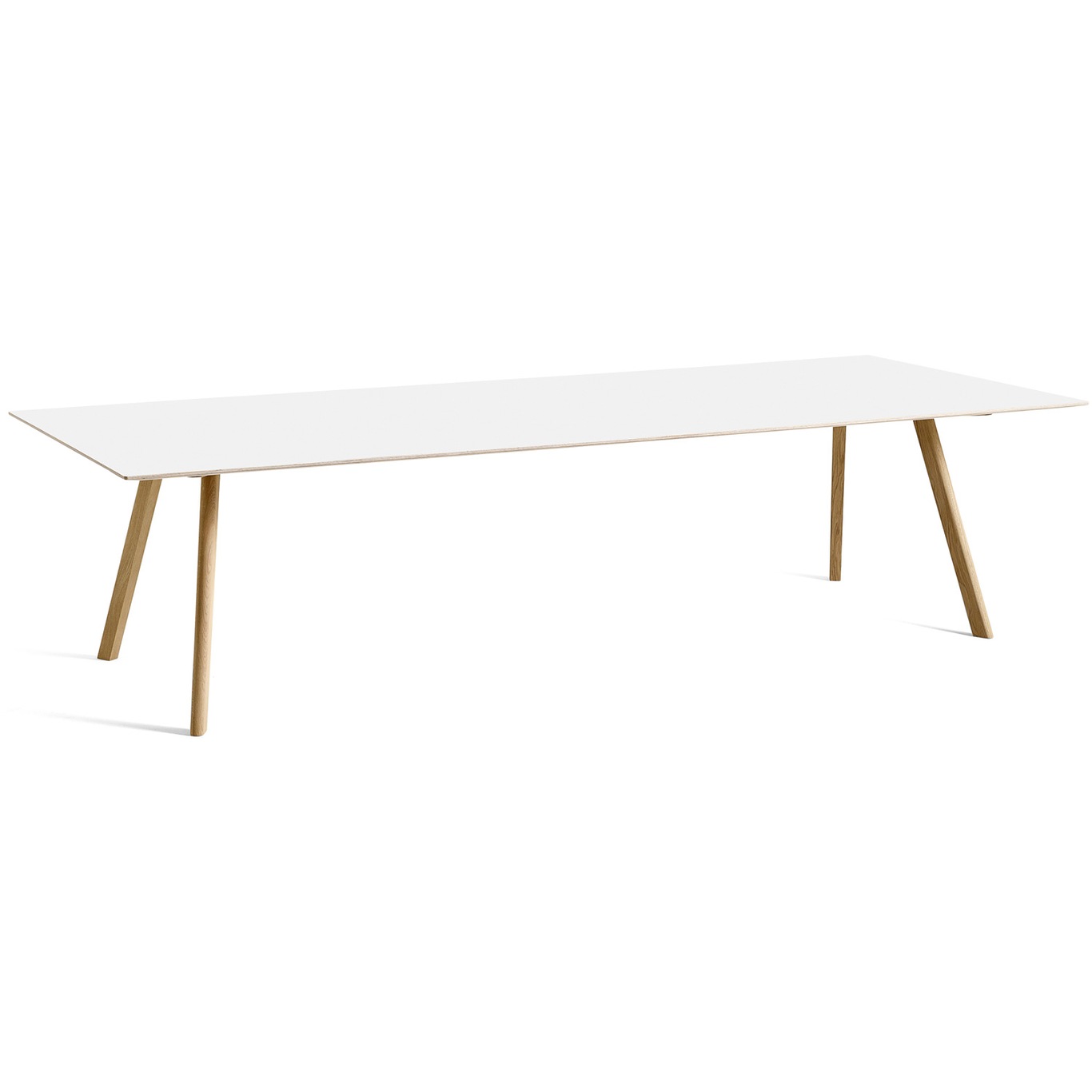 CPH 30 Table 250x120 cm, Water-based Lacquered Oak / White Laminate