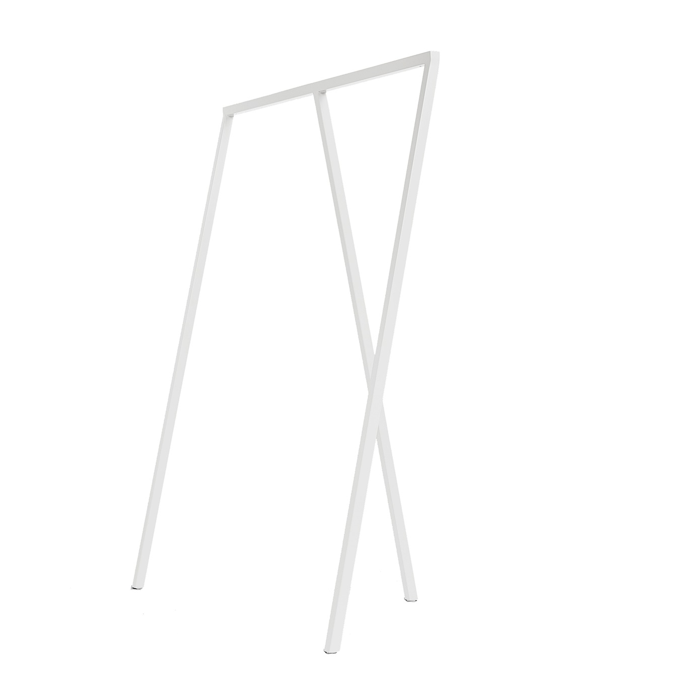 Loop Stand Wardrobe Clothes Hanger, White